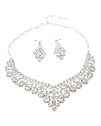 Rhinestone Necklace Set