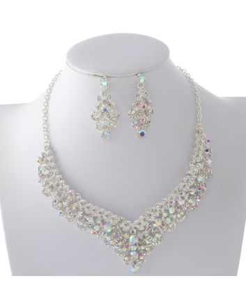 Rhinestone Necklace Set