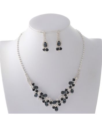 Rhinestone Necklace Set 