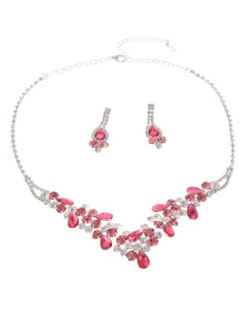 Rhinestone Necklace Set 