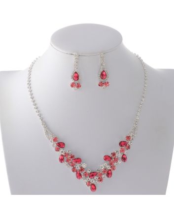Rhinestone Necklace Set 