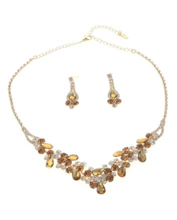 Rhinestone Necklace Set