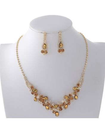 Rhinestone Necklace Set