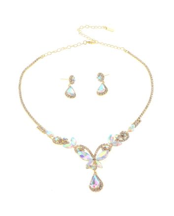 Rhinestone Necklace Set 