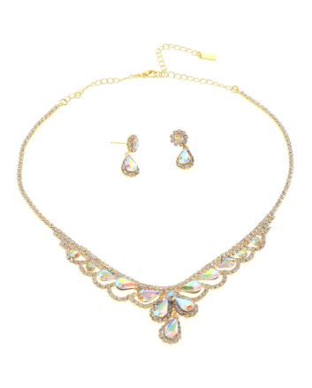 Rhinestone Necklace Set 