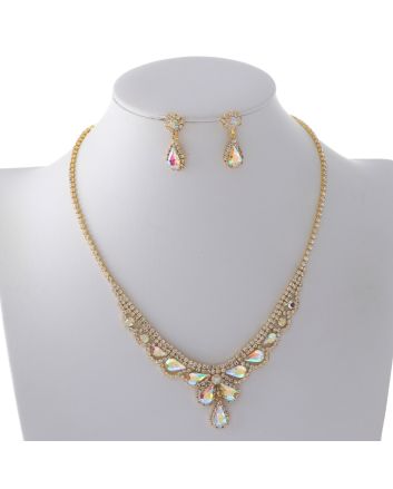 Rhinestone Necklace Set