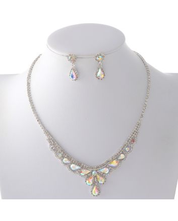 Rhinestone Necklace Set