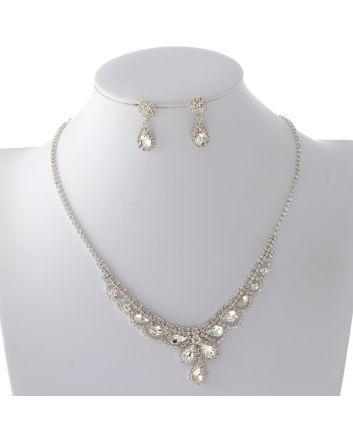 Rhinestone Necklace Set