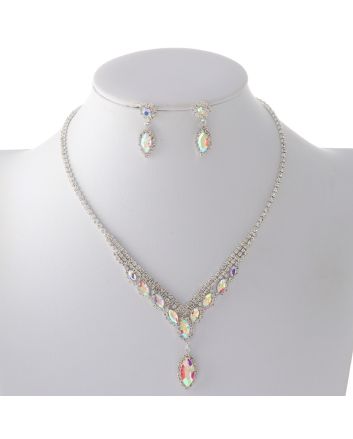 Rhinestone Necklace Set