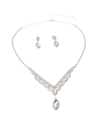 Rhinestone Necklace Set 