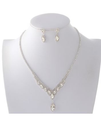 Rhinestone Necklace Set 