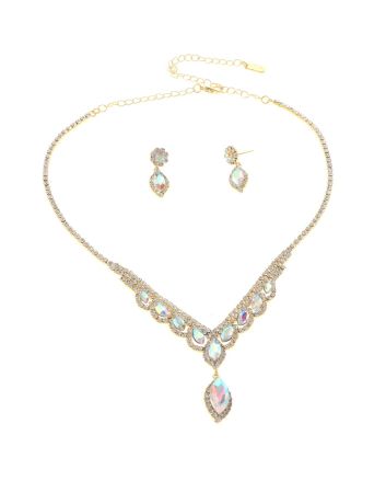 Rhinestone Necklace Set