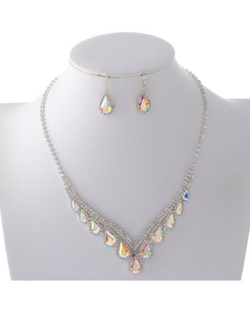 Rhinestone Necklace Set 