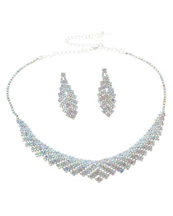 Rhinestone Necklace Set