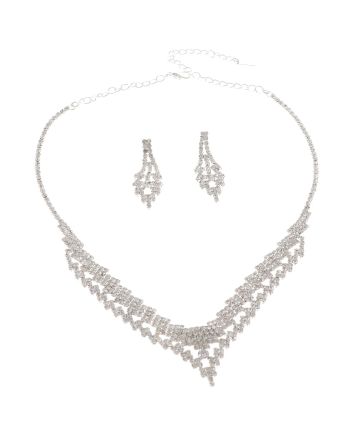 Rhinestone Necklace Set 