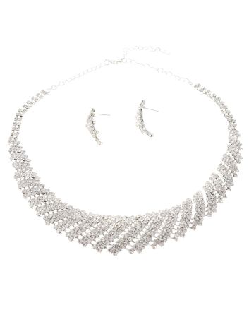 Rhinestone Necklace Set