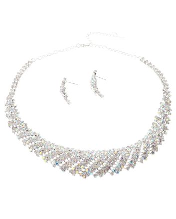 Rhinestone Necklace Set