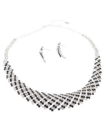 Rhinestone Necklace Set