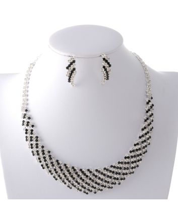 Rhinestone Necklace Set