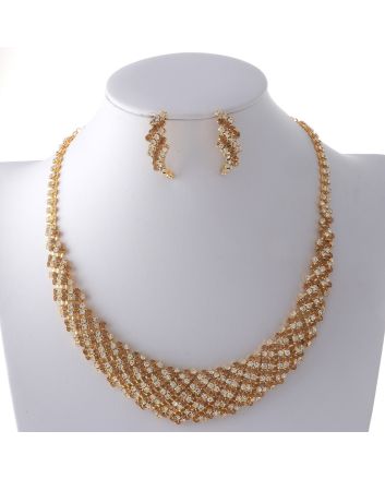 Rhinestone Necklace Set 