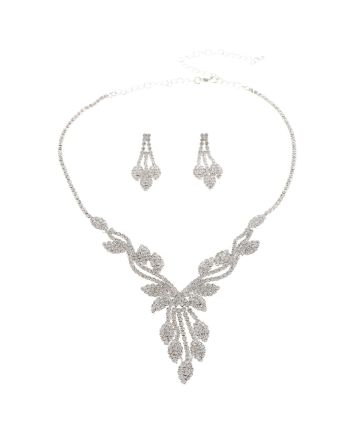 Rhinestone Necklace Set 