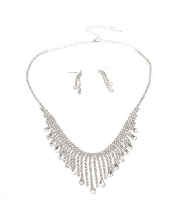 Rhinestone Necklace Set 