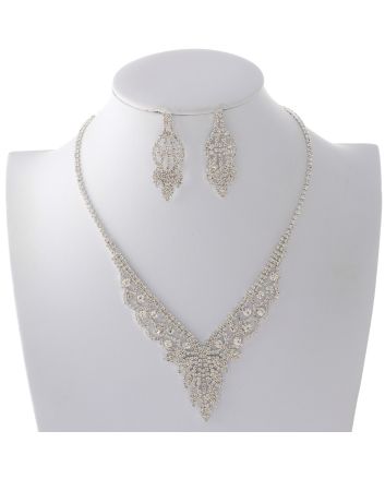 Rhinestone Necklace Set 