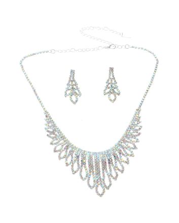Rhinestone Necklace Set 