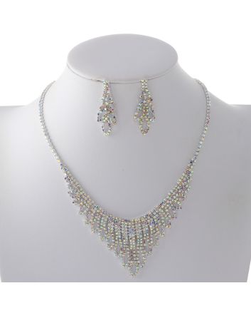 Rhinestone Necklace Set 