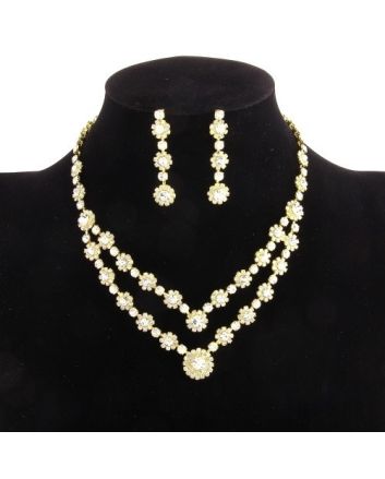 Rhinestones Necklace Set