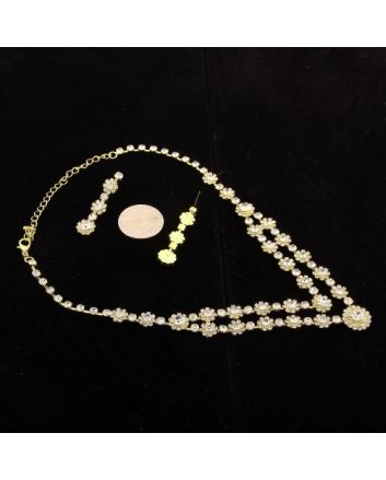 Rhinestones Necklace Set