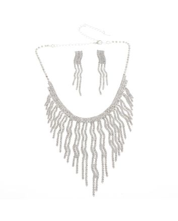Rhinestone Necklace Set 