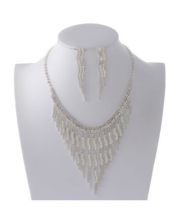 Rhinestone Necklace Set 