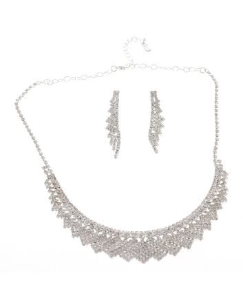 Rhinestone Necklace Set 