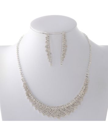 Rhinestone Necklace Set 