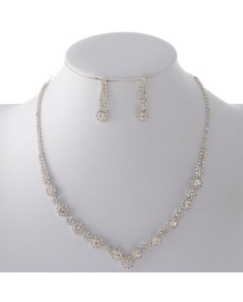 Rhinestone Necklace Set 