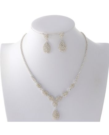 Rhinestone Necklace Set 