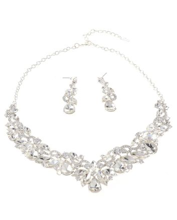 Rhinestone Necklace Set