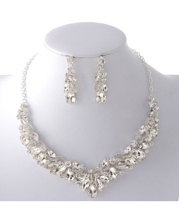 Rhinestone Necklace Set