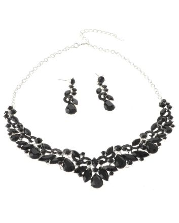 Rhinestone Necklace Set