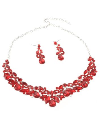Rhinestone Necklace Set