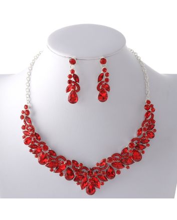 Rhinestone Necklace Set