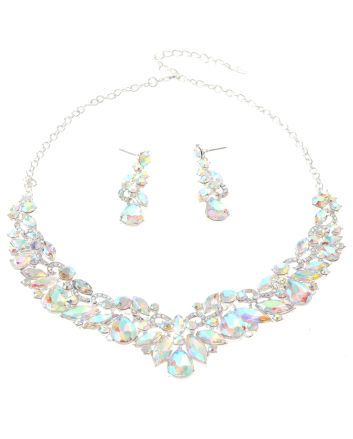 Rhinestone Necklace Set