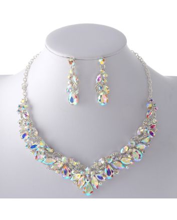 Rhinestone Necklace Set