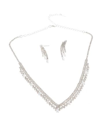 Rhinestone Necklace Set