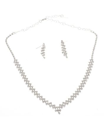 Rhinestone Necklace Set