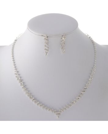 Rhinestone Necklace Set