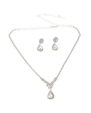Rhinestone Necklace Set