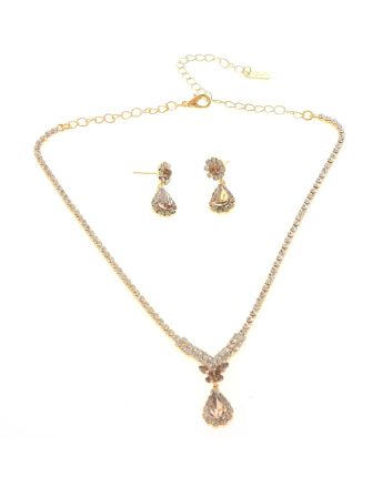 Rhinestone Necklace Set