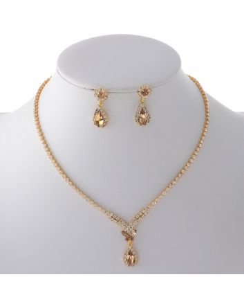 Rhinestone Necklace Set